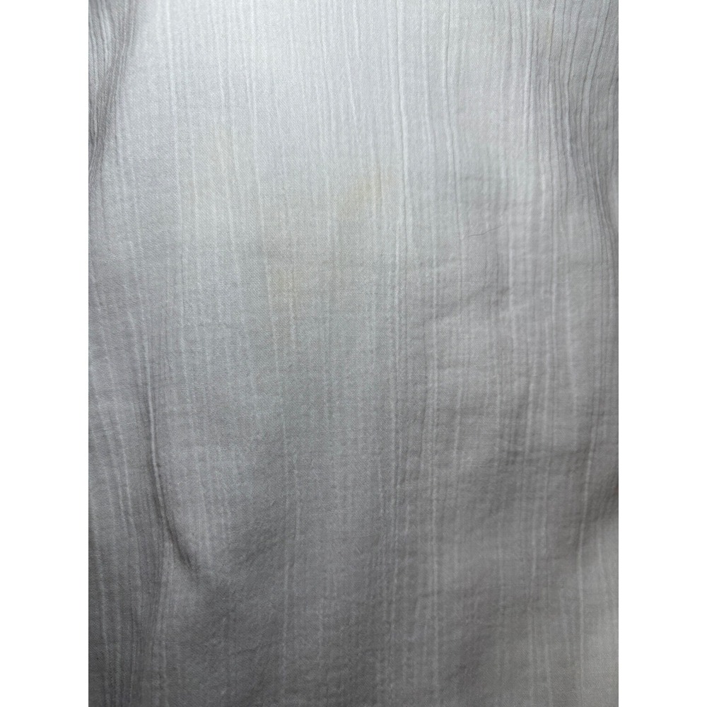 Boston Proper White One Shoulder Ruffle Midi Dress 12 Cotton Tiered - Picture 7 of 9